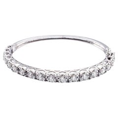 Diamond Bangle set in 18K White Gold Settings