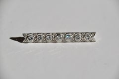 Diamond Bar Brooch, Early 20th Century