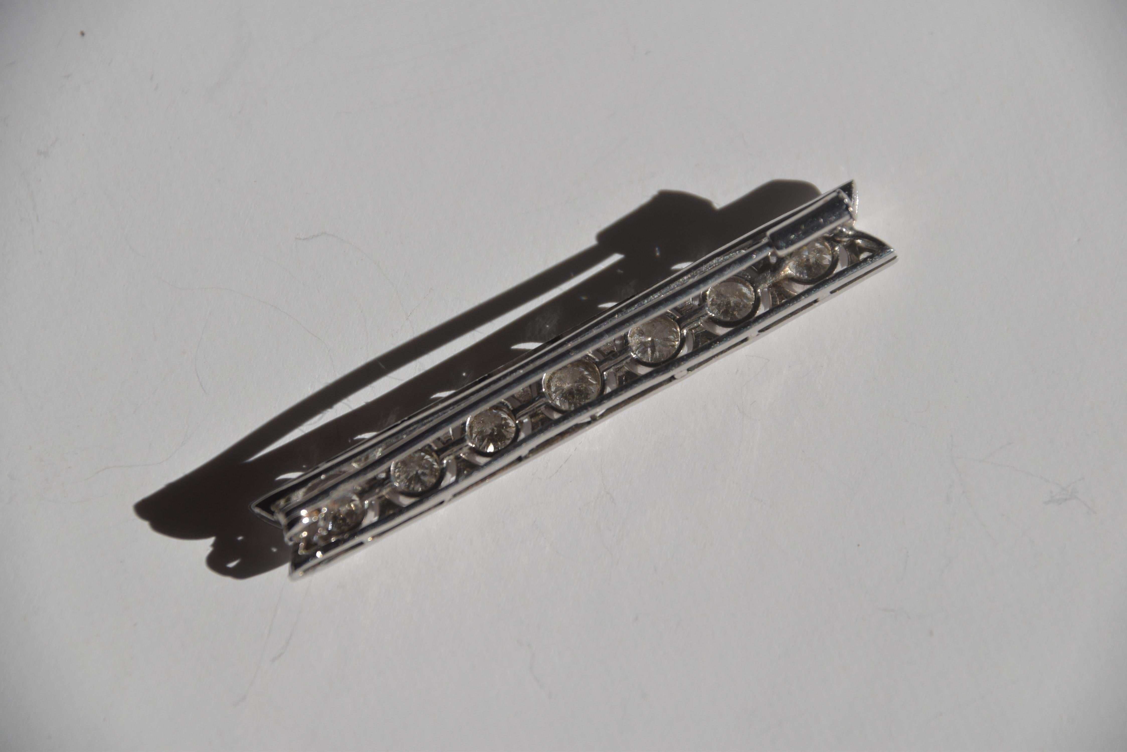 Broche de barra de diamantes, principios del siglo XX en Bueno estado para la venta en London, GB