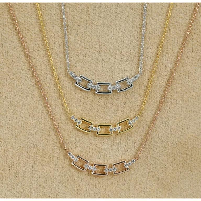 Diamond Bar Halskette zierlich 14k Solid Gold Kette Stil Hochzeit Halskette Schmuck
Geringes Gewicht, kann jeden Tag getragen werden

Zusätzliche Informationen:
Zustand: Neu mit Etiketten: Ein brandneuer, unbenutzter und ungetragener Artikel