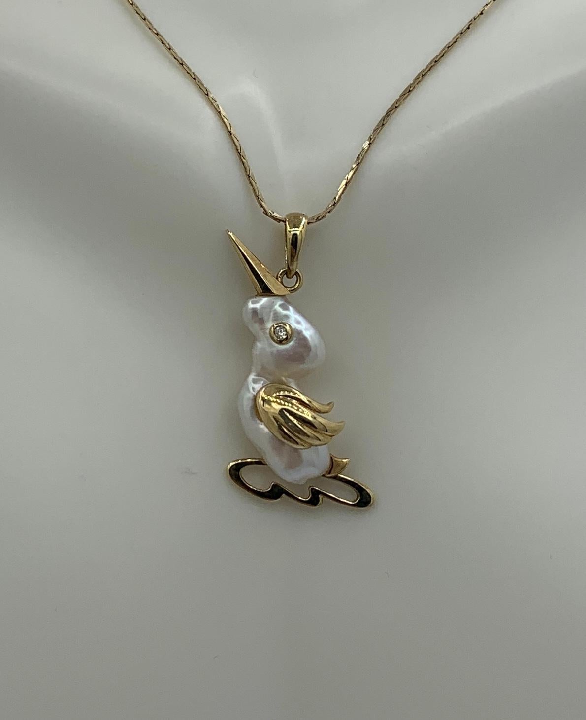duck charm necklace