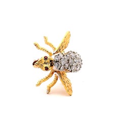 Diamond Bee Pin