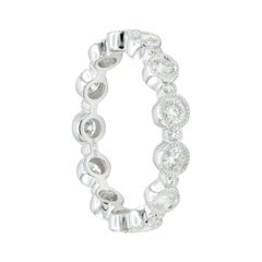 Diamond Bezel Set Alternate Ring