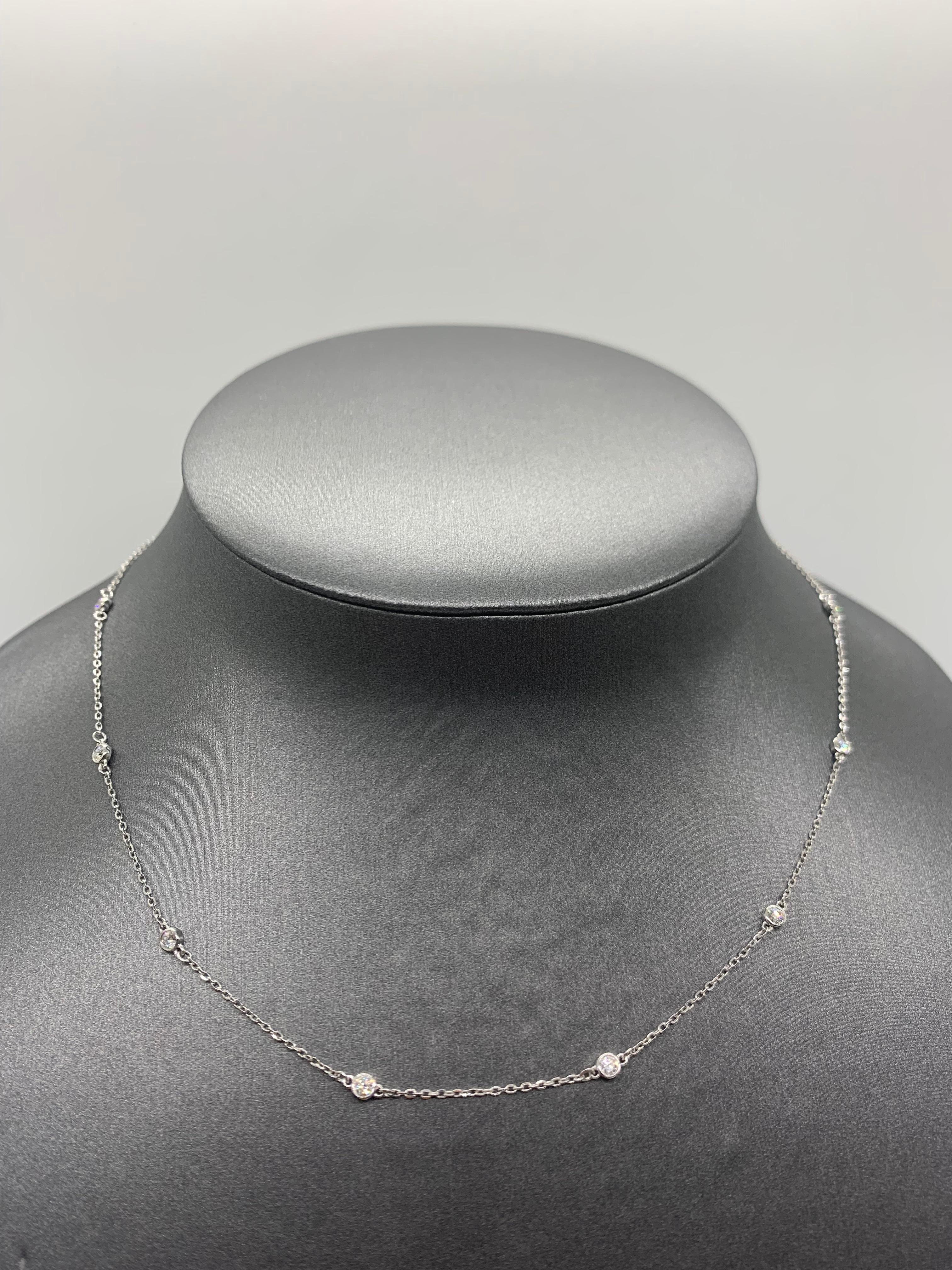 bezel strand necklaces