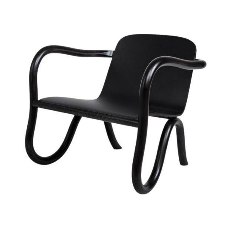 Kolho Original Lounge Chair in MDJ KUU Black by Made By Choice For Sale