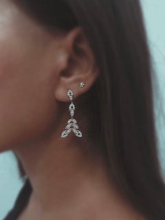 Tanisa Nahata Diamond Bloom Earrings in 18 Karat Gold