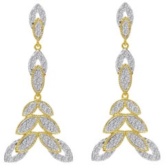 Tanisa Nahata Diamond Bloom Earrings in 18 Karat Gold