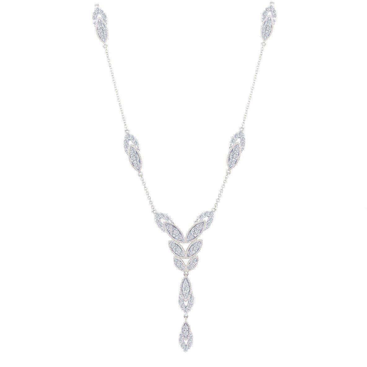 Sunita Nahata, diamant 1.72 carat Long collier Bloom en or jaune 18 carats. Neuf - En vente à Hong Kong, HK