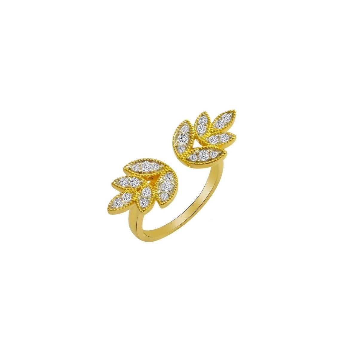 For Sale:  Diamond Bloom Open Ring in 18 Karat Gold 4