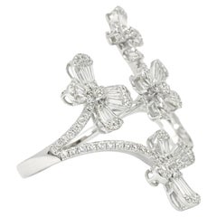 Diamond Blossom Multi-Finger Ring