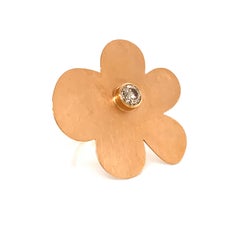 Georg Spreng - Diamond Blossom Ring 18 Karat Rose Gold with Diamond 0.63 Carat