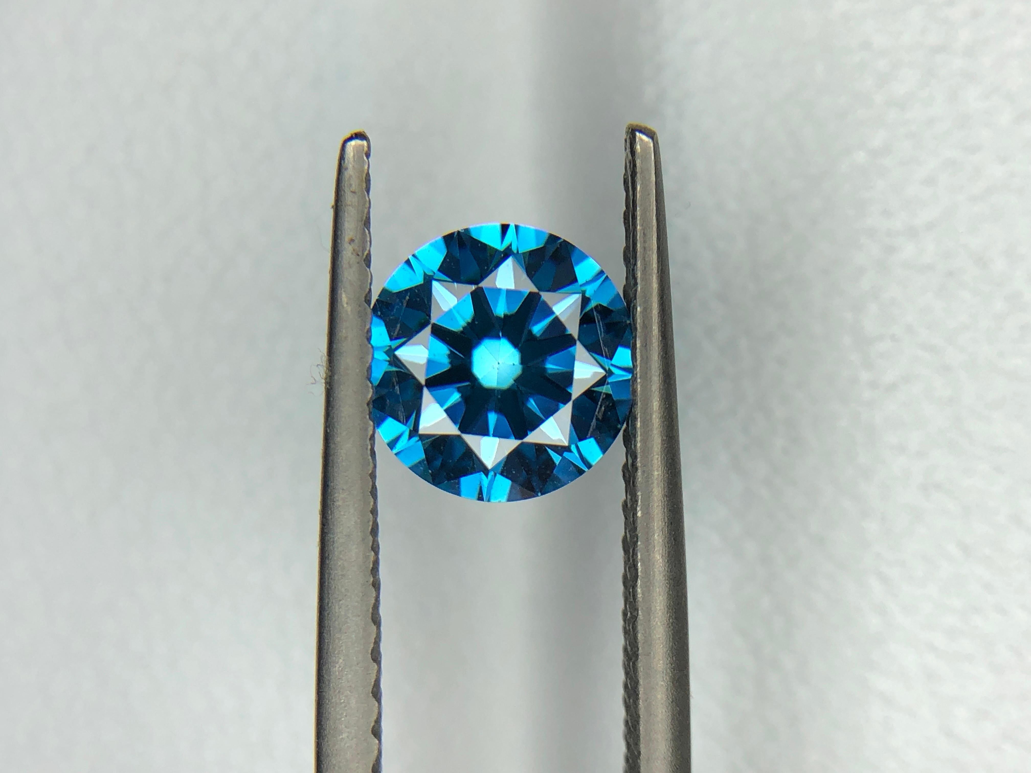 Diamant-Blau HPHT 1,03 Karat vvs  im Angebot 5