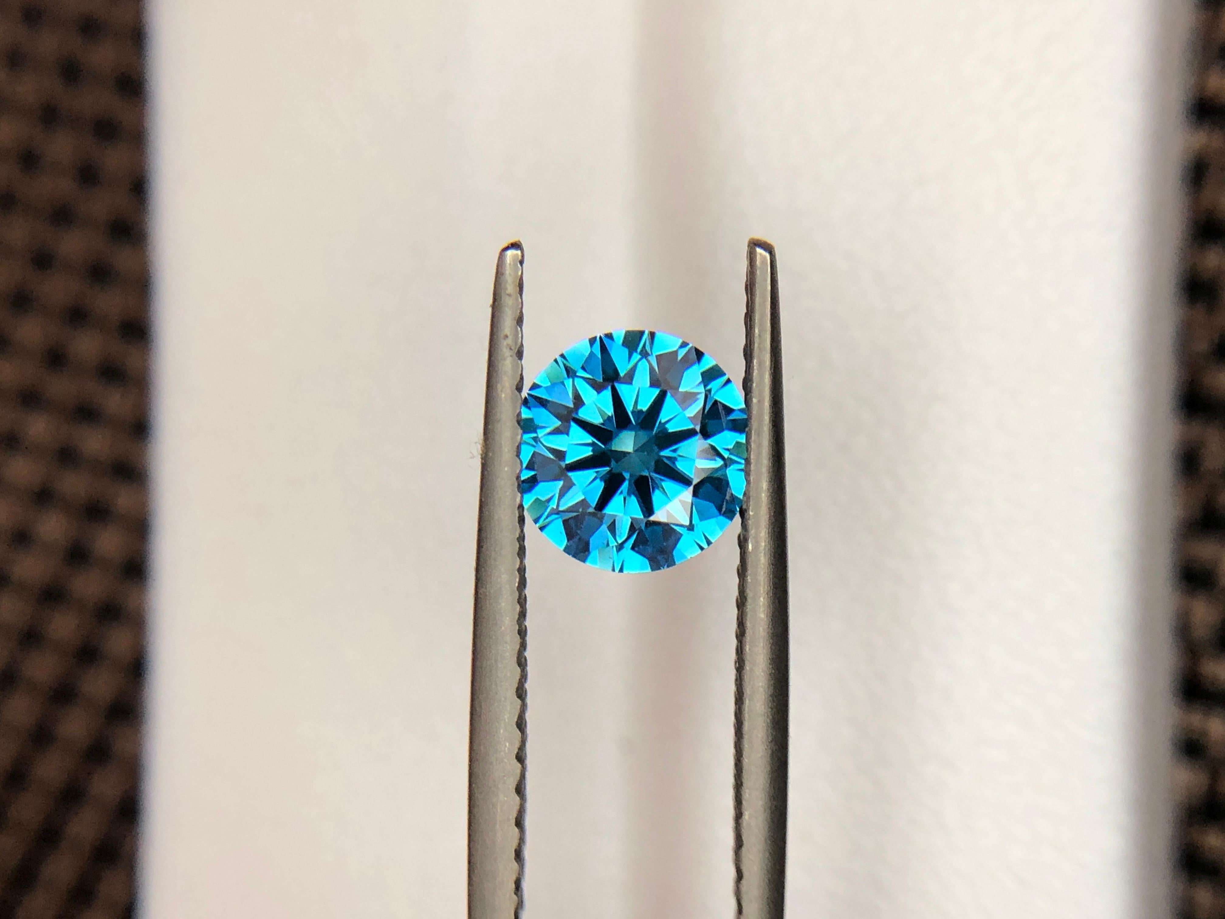 Diamant-Blau HPHT 1,03 Karat vvs  im Angebot 1