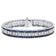 Blue Sapphire Link Bracelets