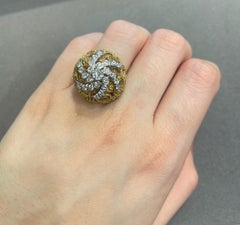 Diamond Bombe Ring