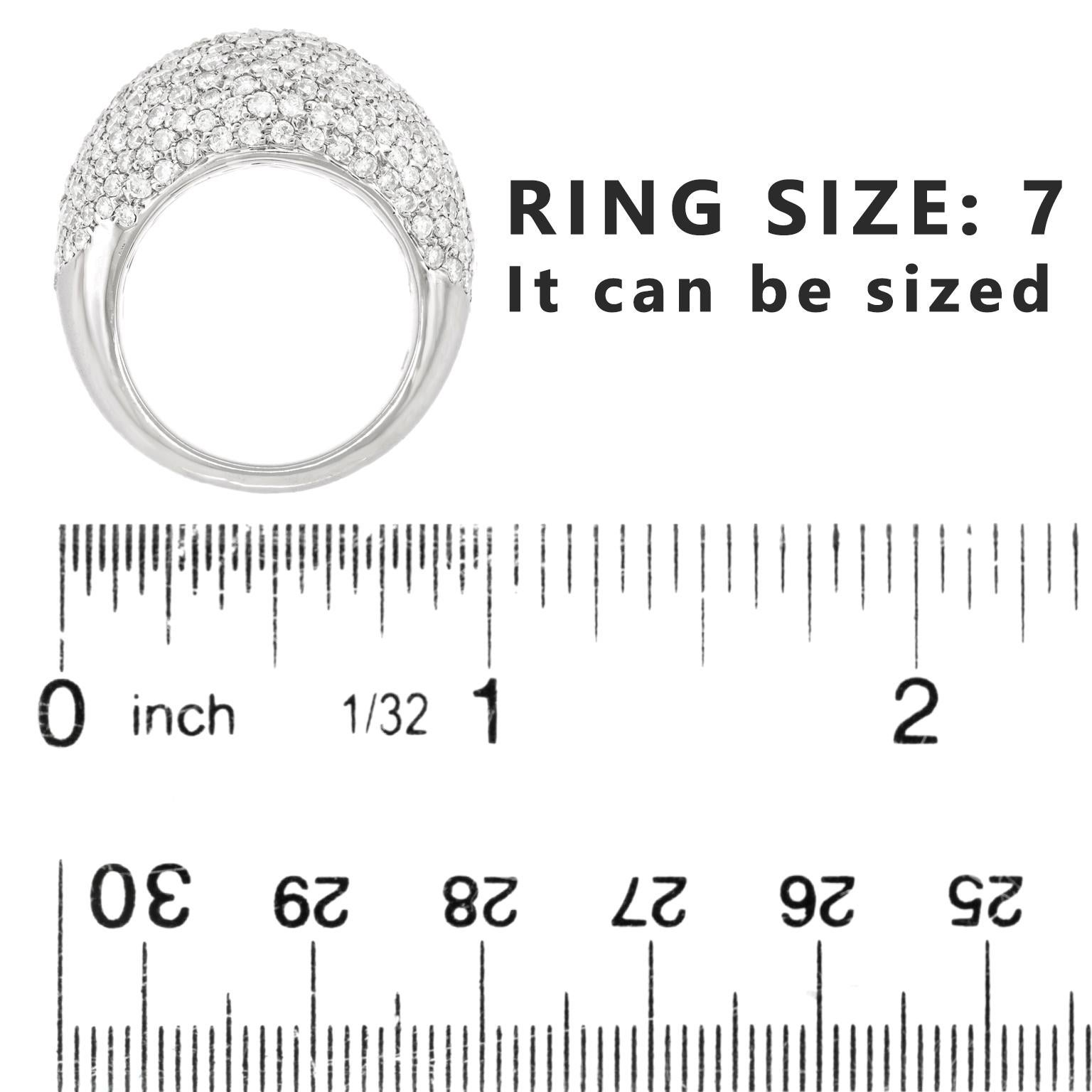 Diamond Bombe Ring For Sale 1