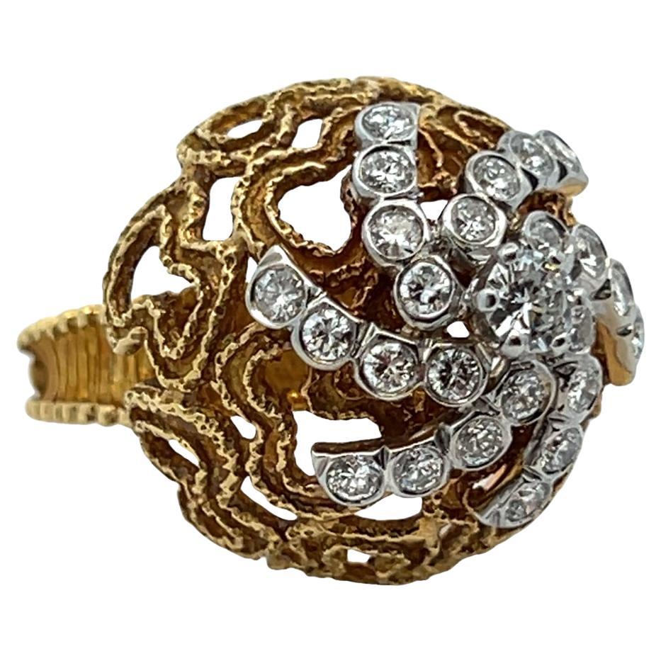Diamond Bombe Ring