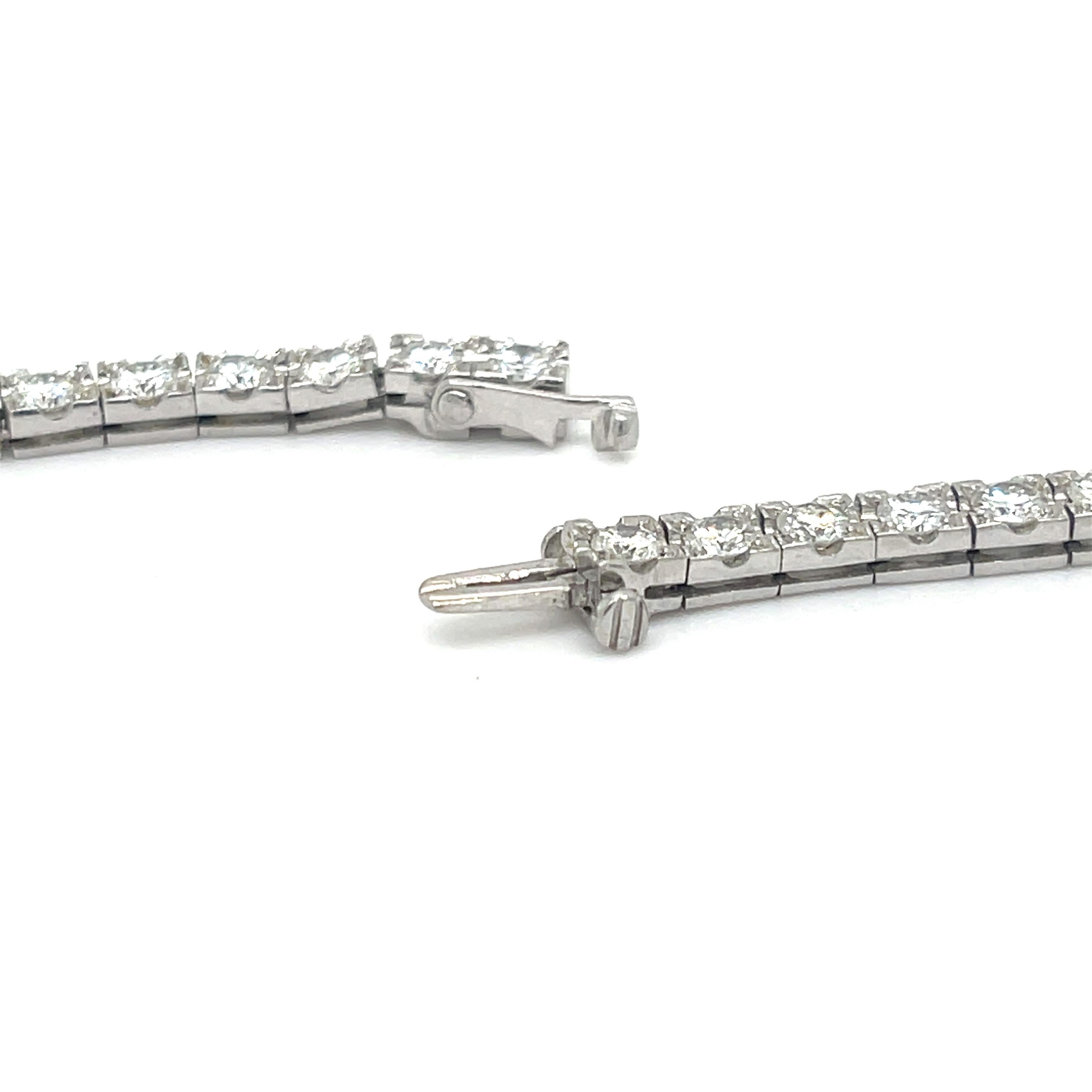 Modern Diamond Bow Drop Necklace Platinum