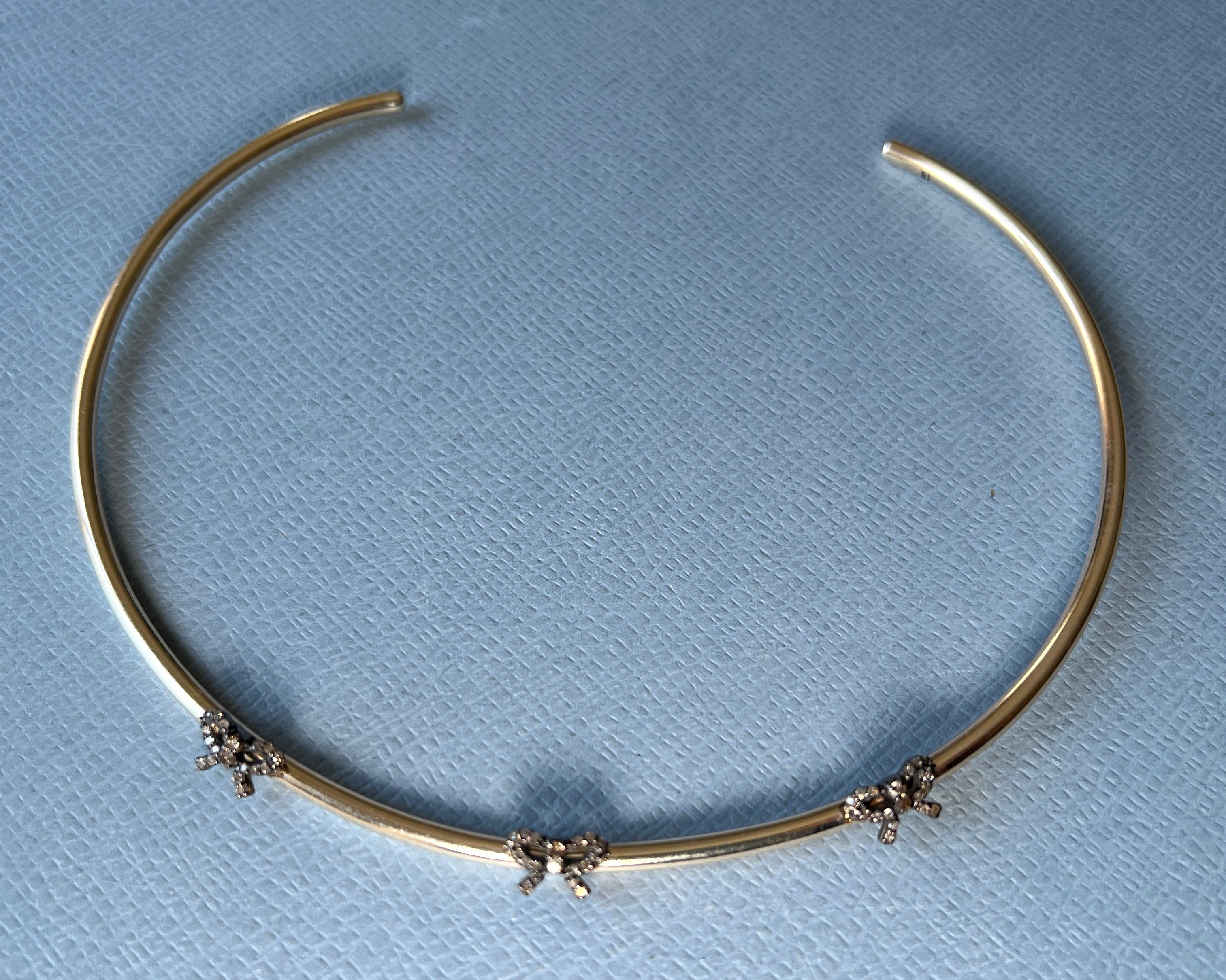 Collier de bracelets avec nœud en diamant en vente 4