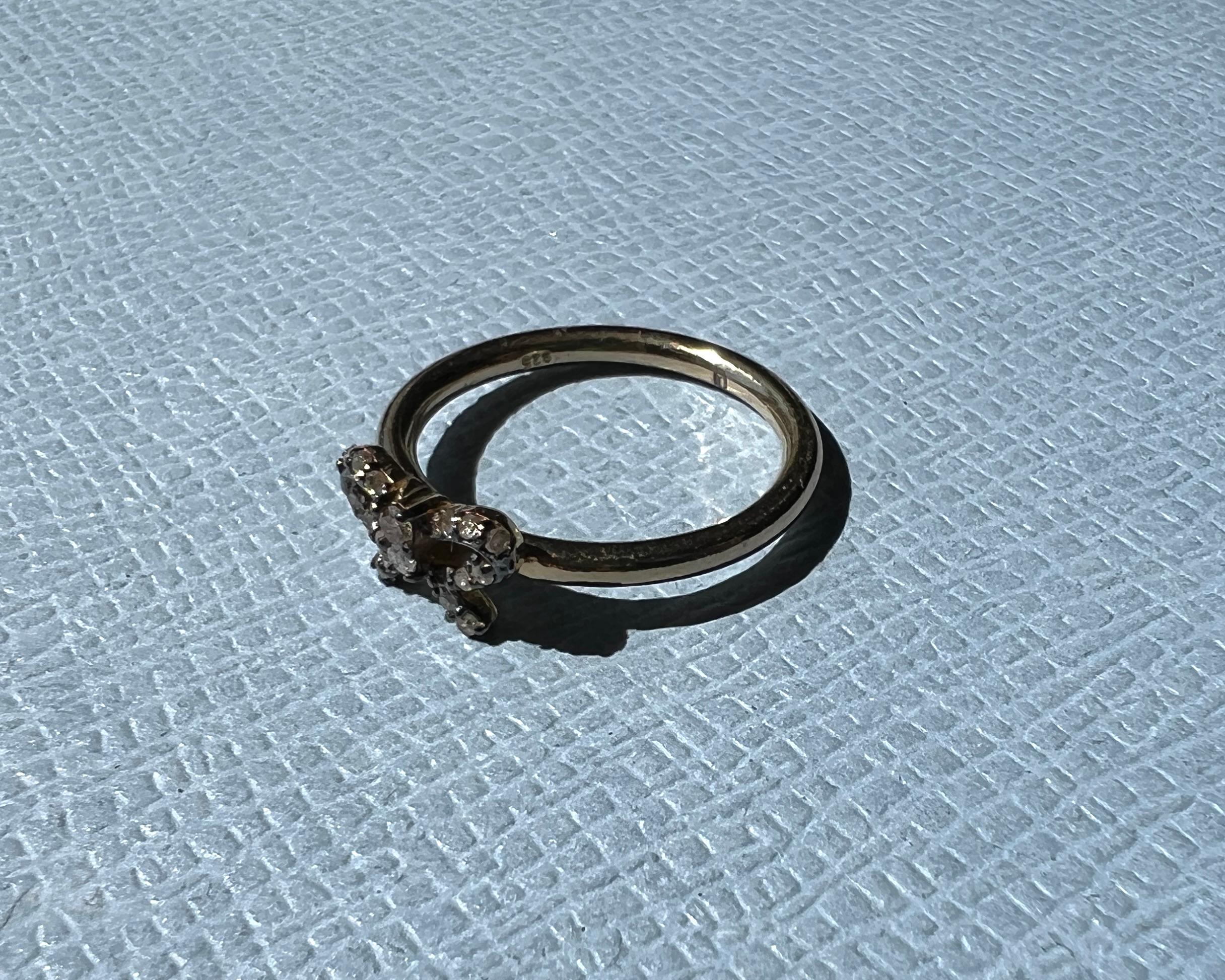Anneau de diamant de style victorien en vente 5