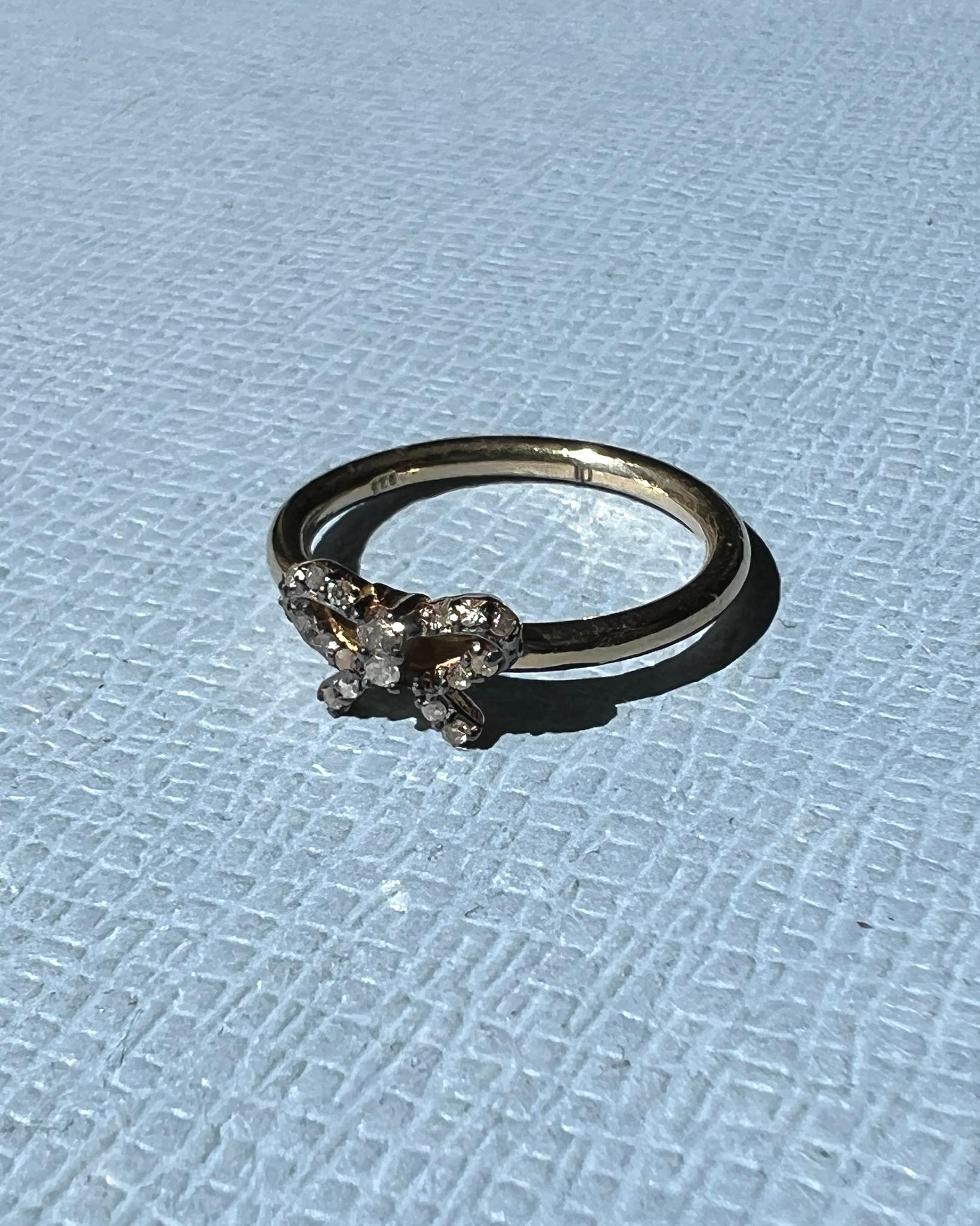 Anneau de diamant de style victorien Pour femmes en vente