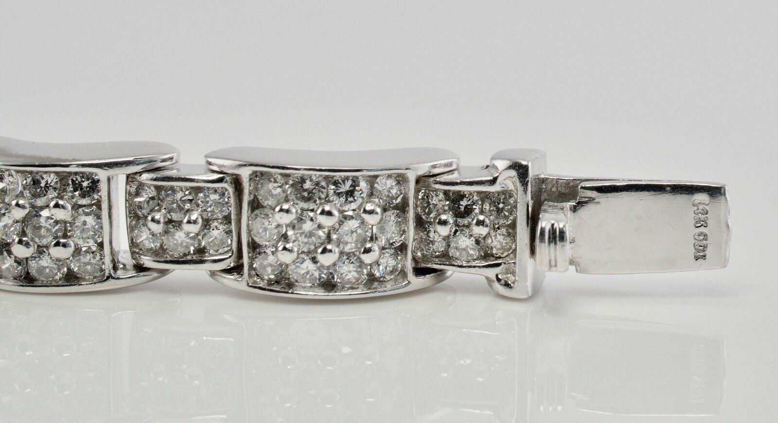 Diamant-Armband 14K Weißgold 6,50 TDW Damen im Angebot