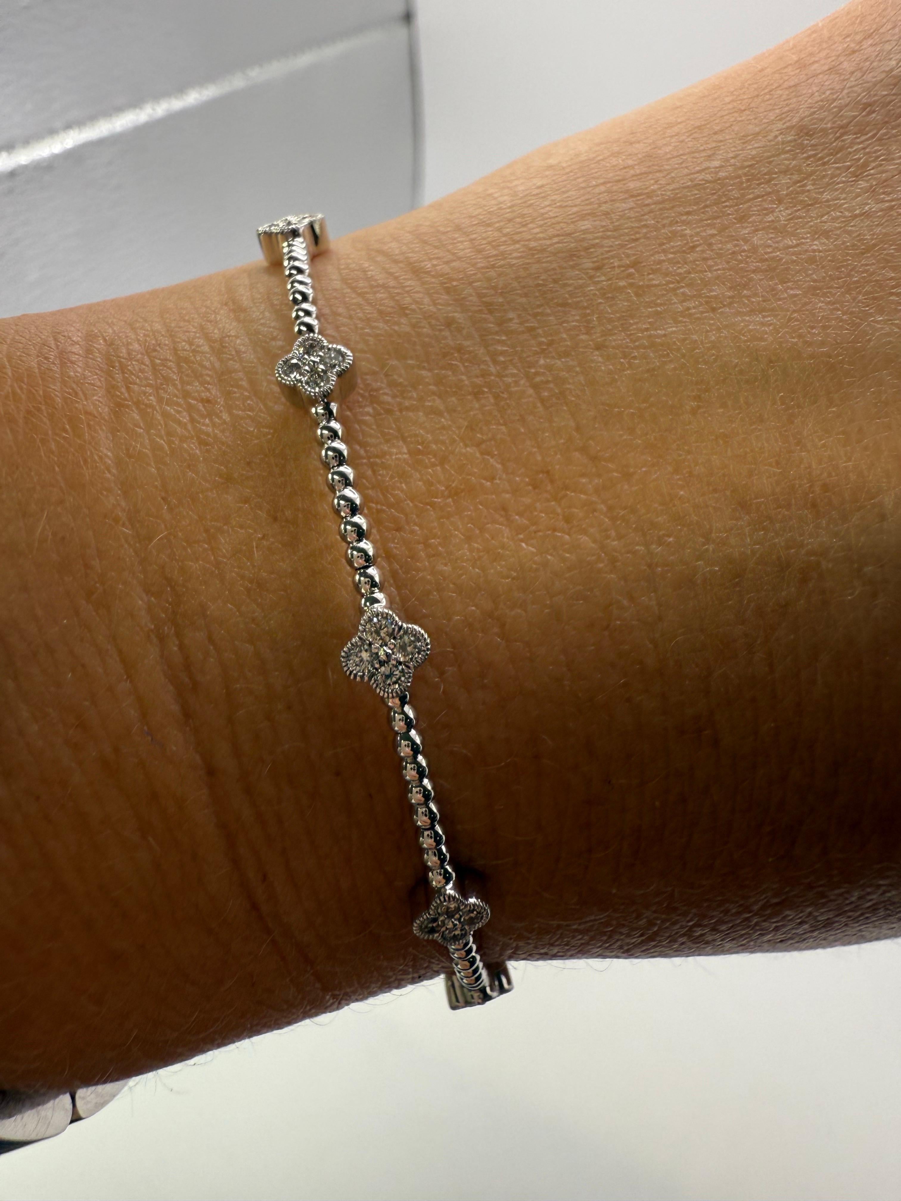 Diamond bangle bracelet totaling 0.33carats in 14KT gold. Fits most wrists. 5 grams.
Diamonds VS-SI clarity/ F-G color. Comes with appraisal.

WHAT YOU GET AT STAMPAR JEWELERS:
Stampar Jewelers, located in the heart of Jupiter, Florida, is a custom