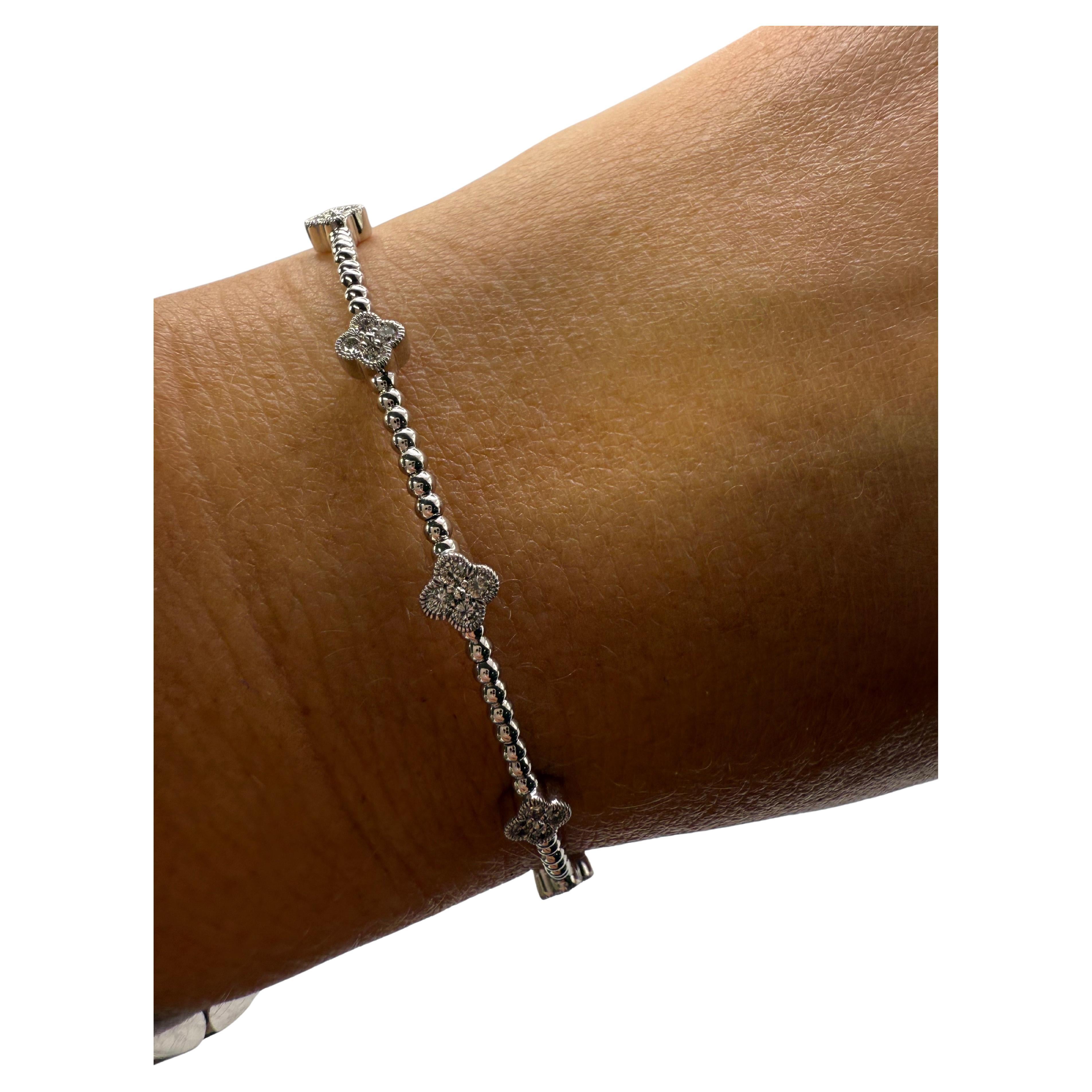 Diamond bracelet 14KT gold diamond bangle
