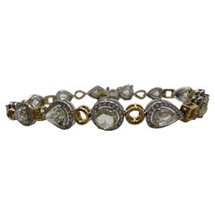 Diamond bracelet 18Kt gold minimal luxury bracelet