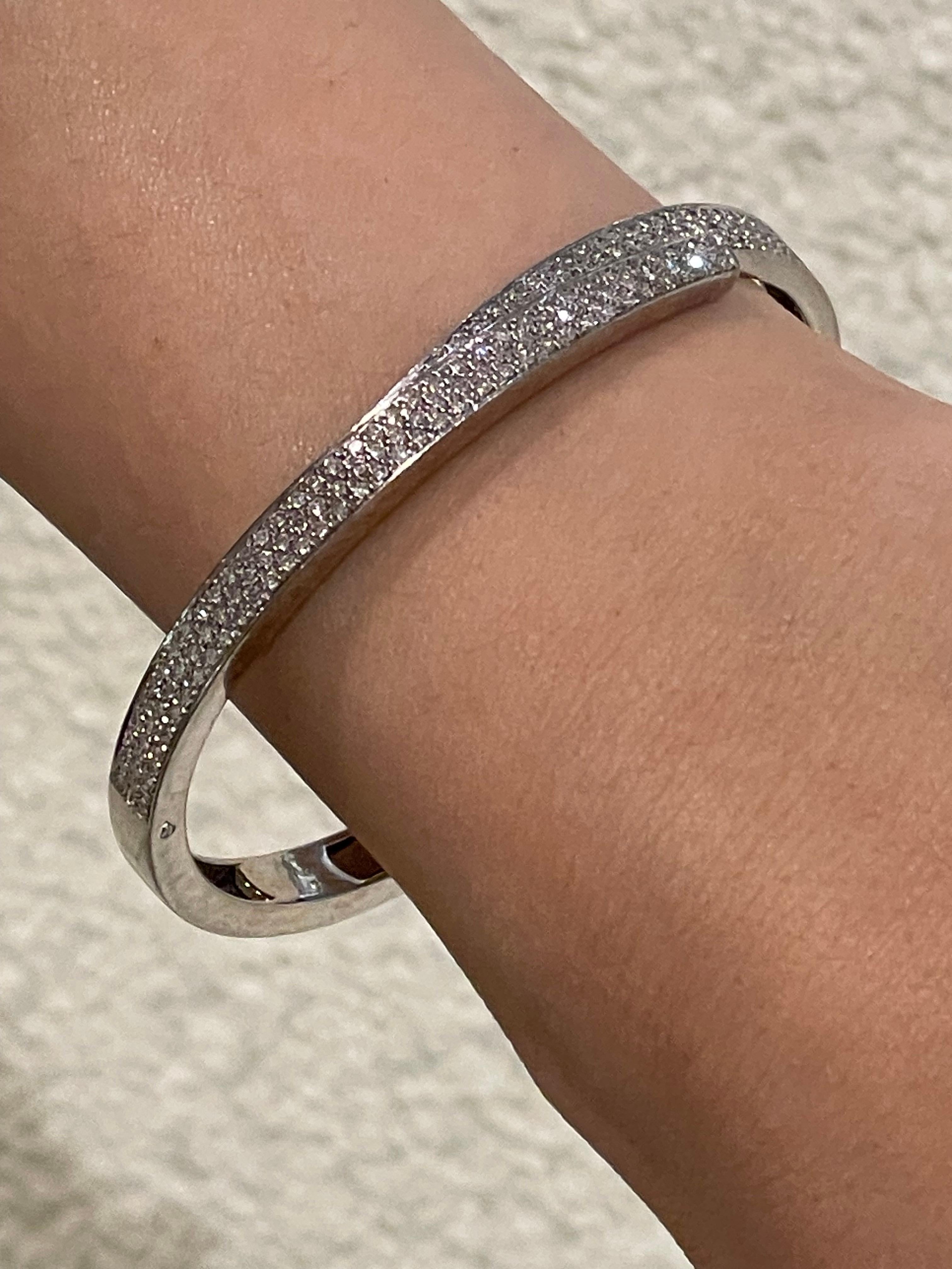 Pulsera de diamantes, 2,16 ct, Platino Contemporáneo en venta