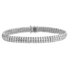 Bracelet de diamants 3 rangs de diamants