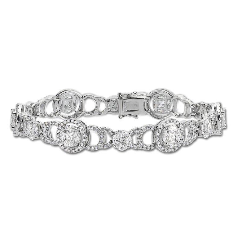 Welcome to Istanbul Diamond House!
This diamond bracelet serves you more than you expect!
It has wonderful high quality color stones coming together and gives you single big stone look! (6,51ct diamonds)
It is perfect both for daily outfits and chic