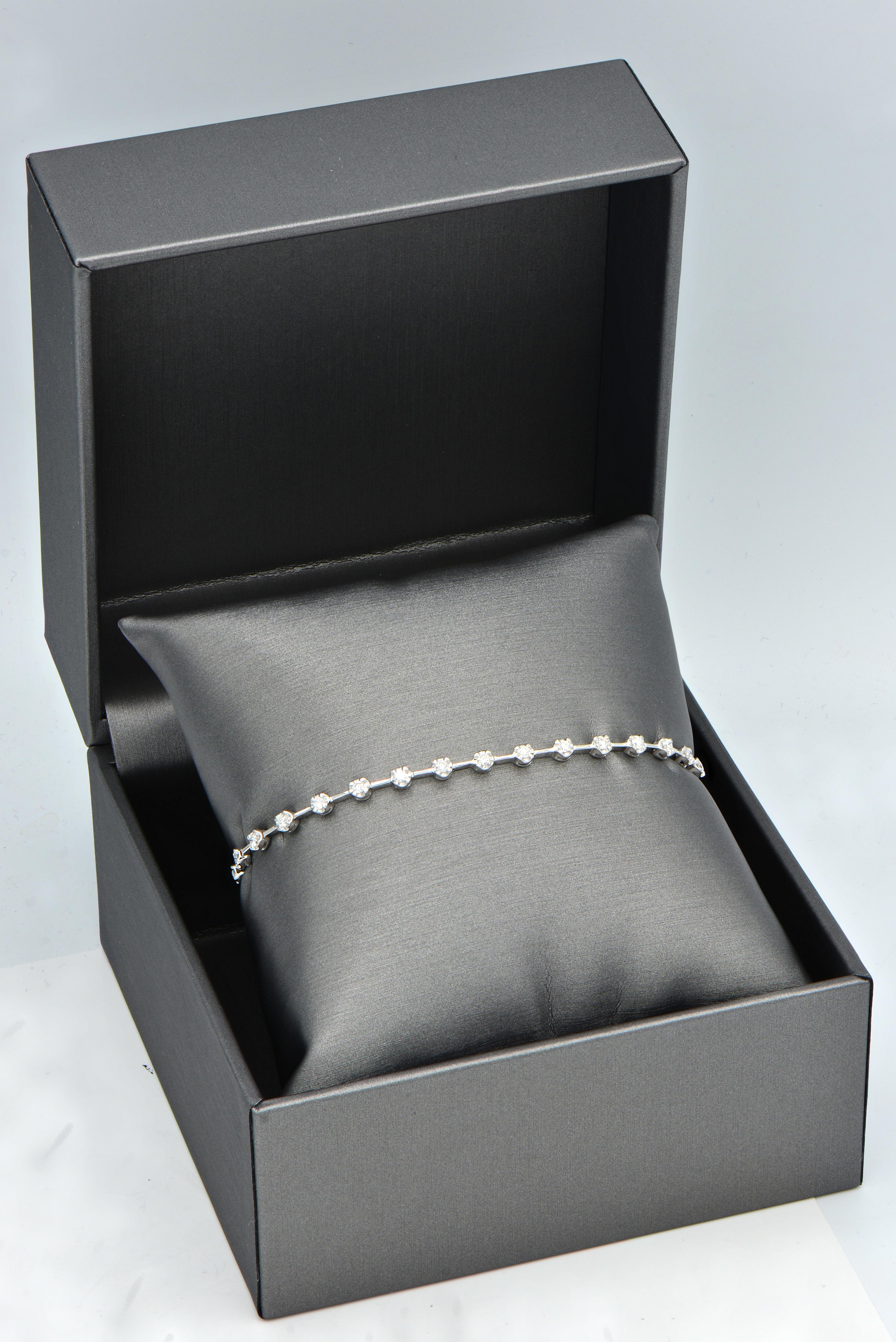 Contemporary Diamond Bracelet For Sale