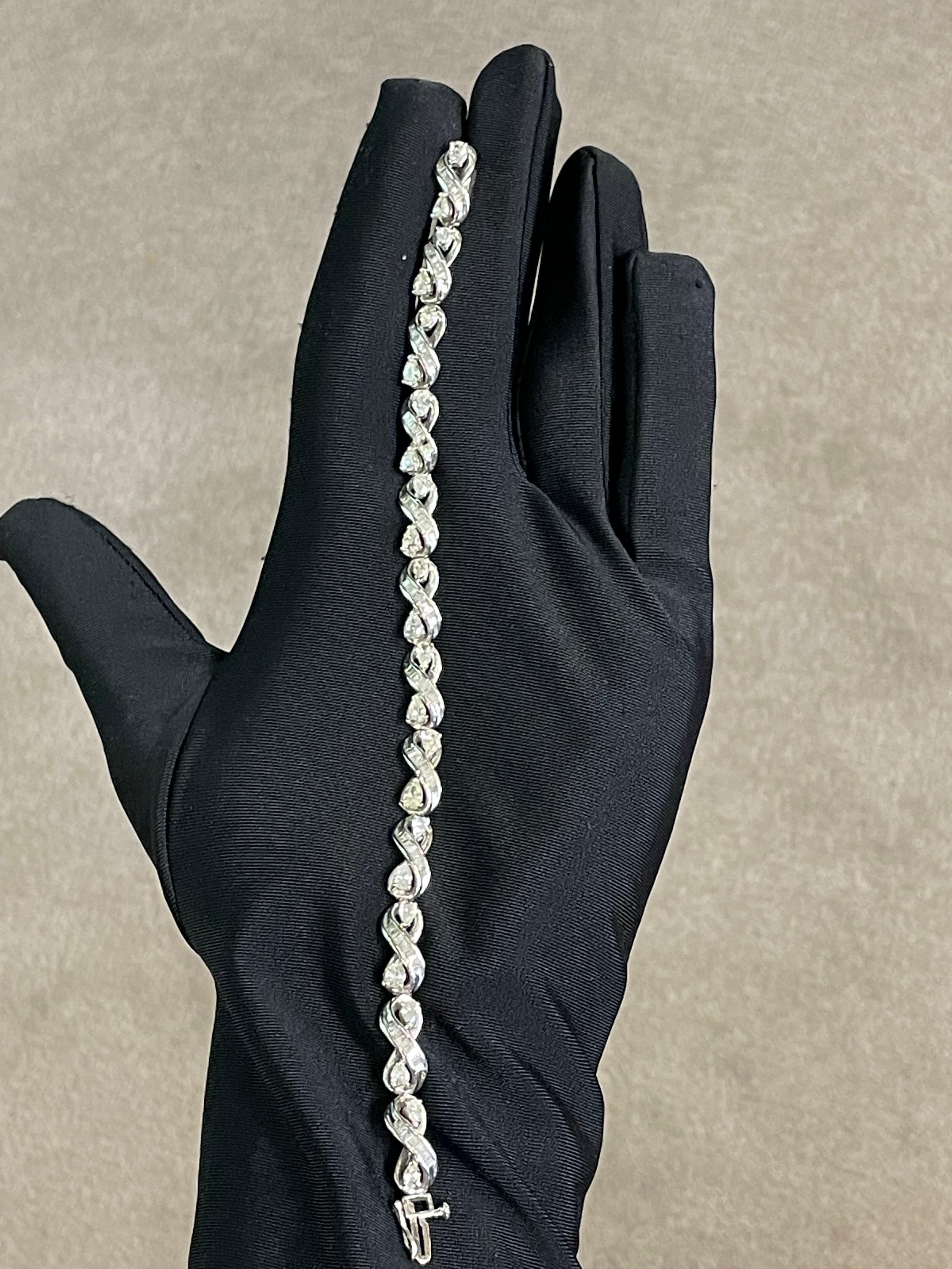 Taille mixte Bracelet de diamants en vente