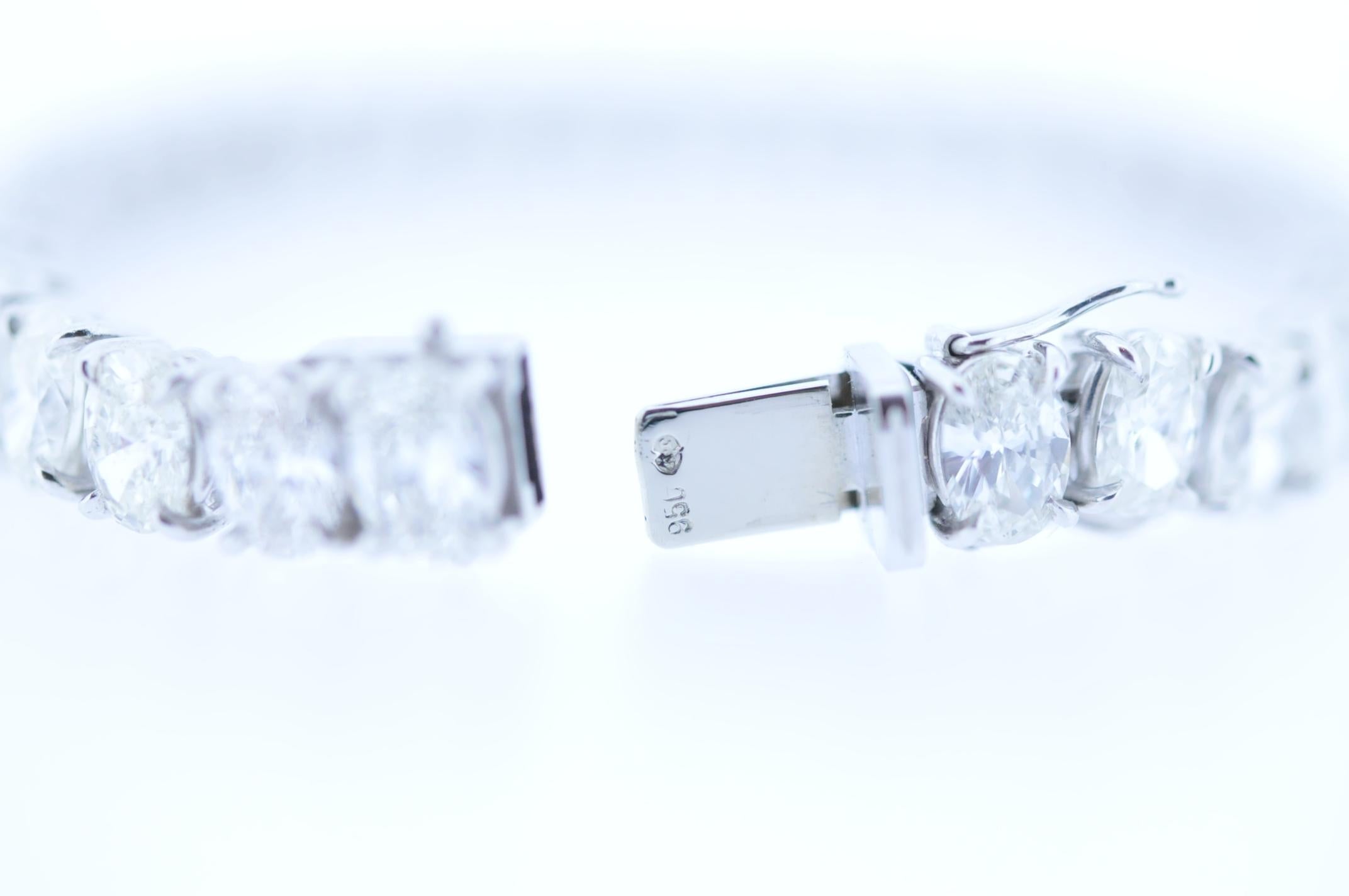 Oval Cut Diamond Bracelet For Sale