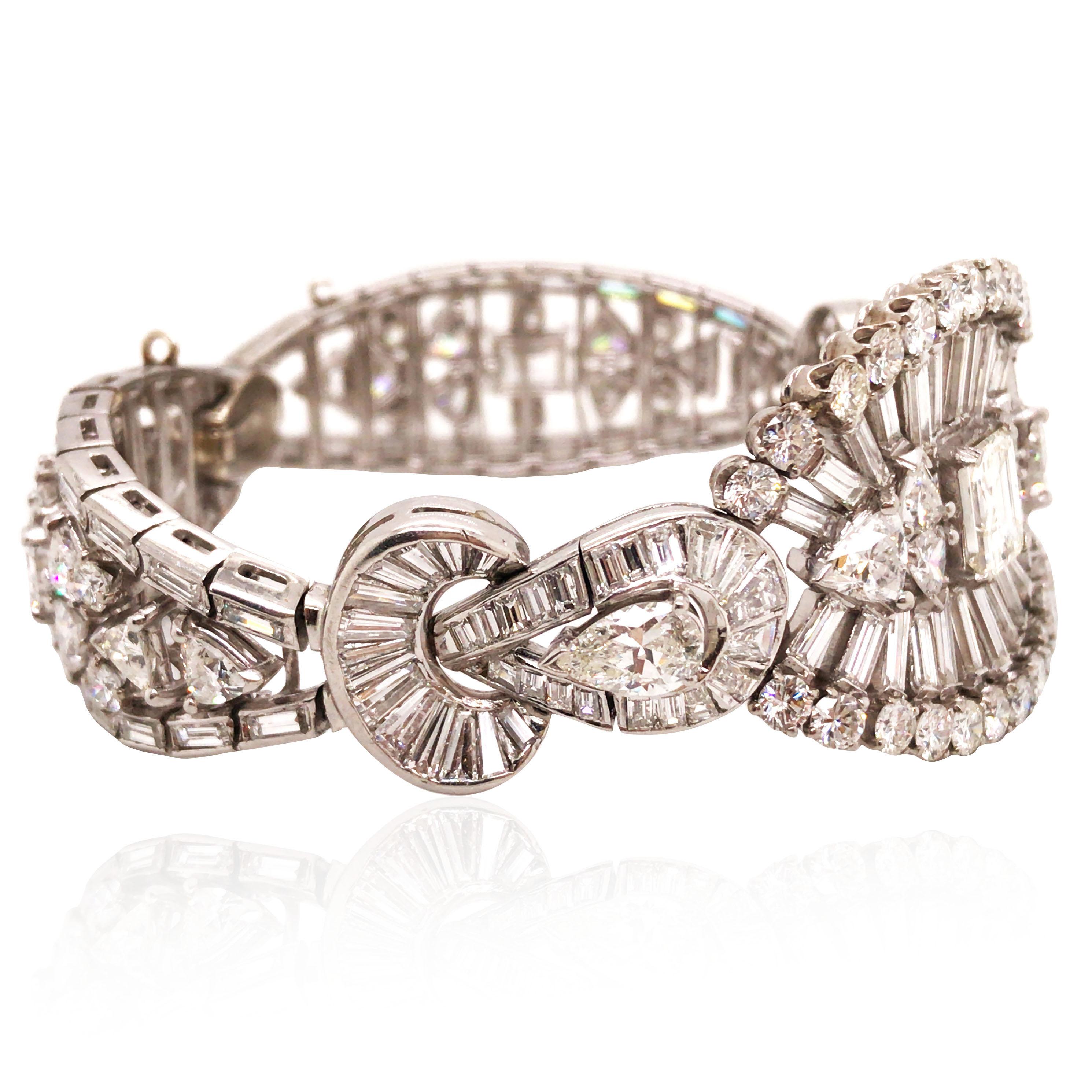 Pulsera de diamantes Corte mixto en venta