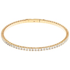 Diamond Bracelet in 14k Gold with 3.95 Carats in Diamonds