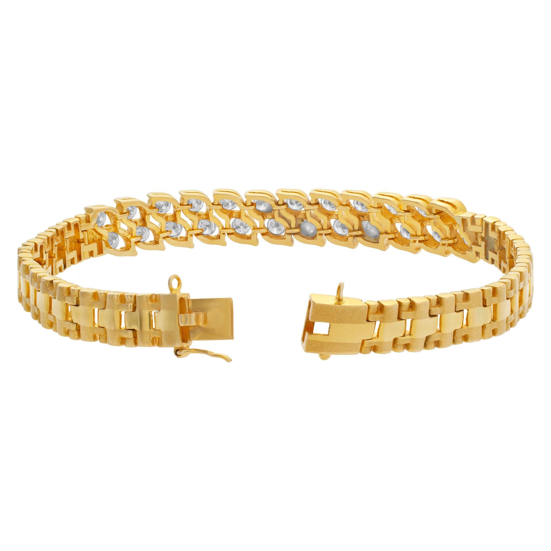 Diamantarmband aus 18 Karat mit über 1,25 Karat Diamanten in der Farbe G-H, Reinheit VS Damen