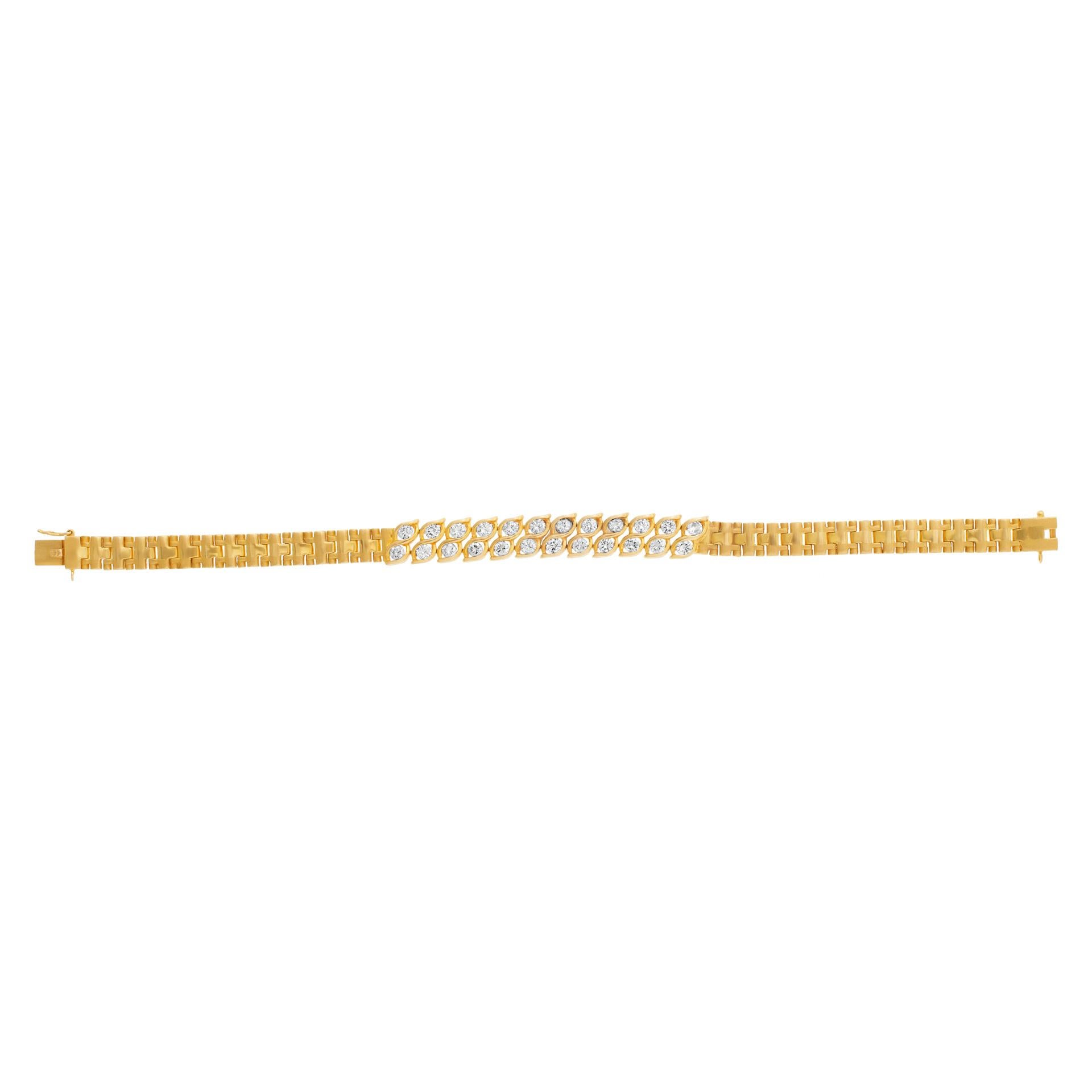 Diamantarmband aus 18 Karat mit über 1,25 Karat Diamanten in der Farbe G-H, Reinheit VS 1