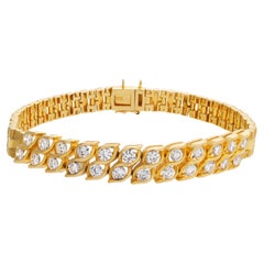 Diamond Bracelet in 18k with over 1.25 Carats in G-H Color, VS Clarity Diamonds