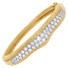 Bracciale con diamanti in oro giallo 18 carati