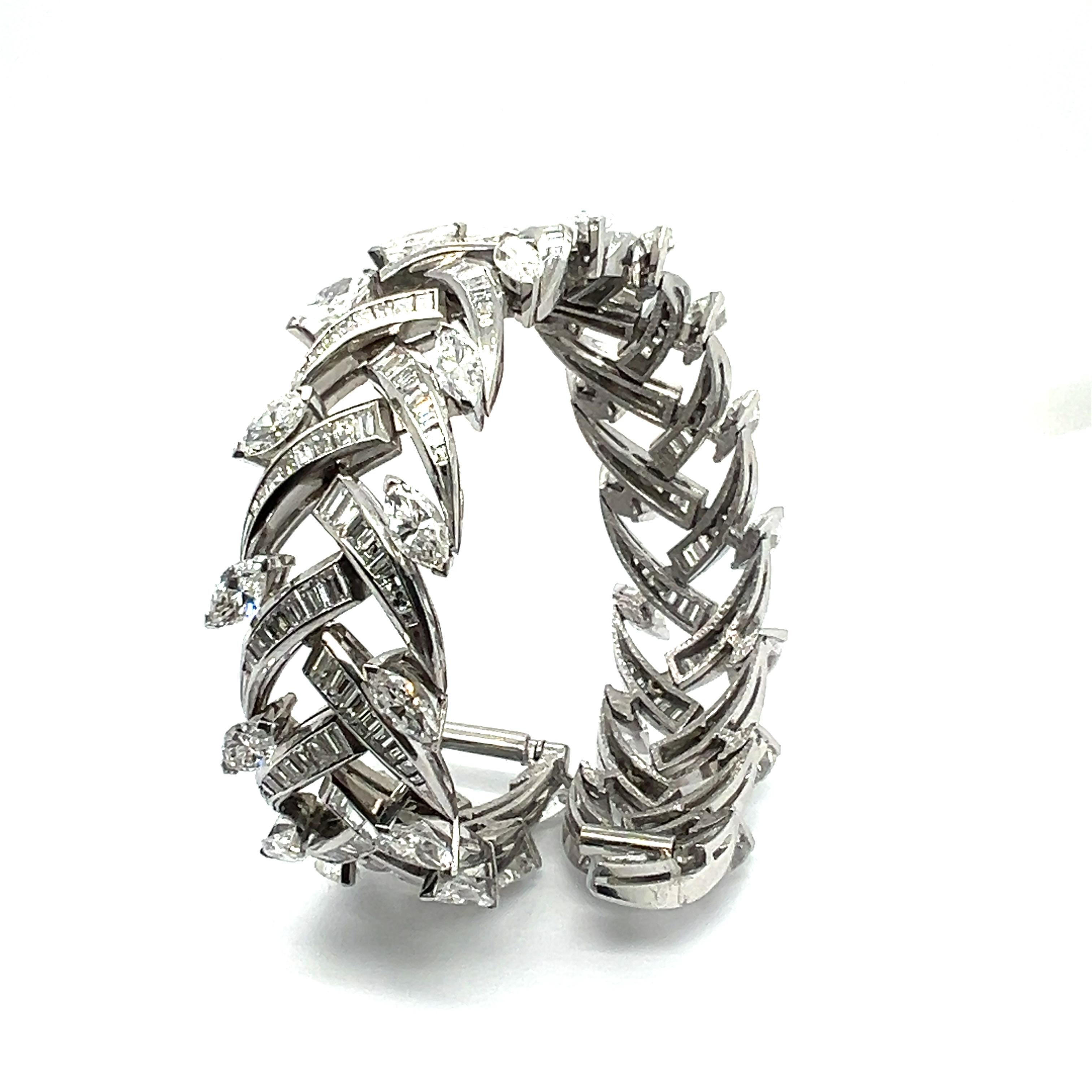 Diamond Bracelet in Platinum 950  by Gübelin For Sale 8