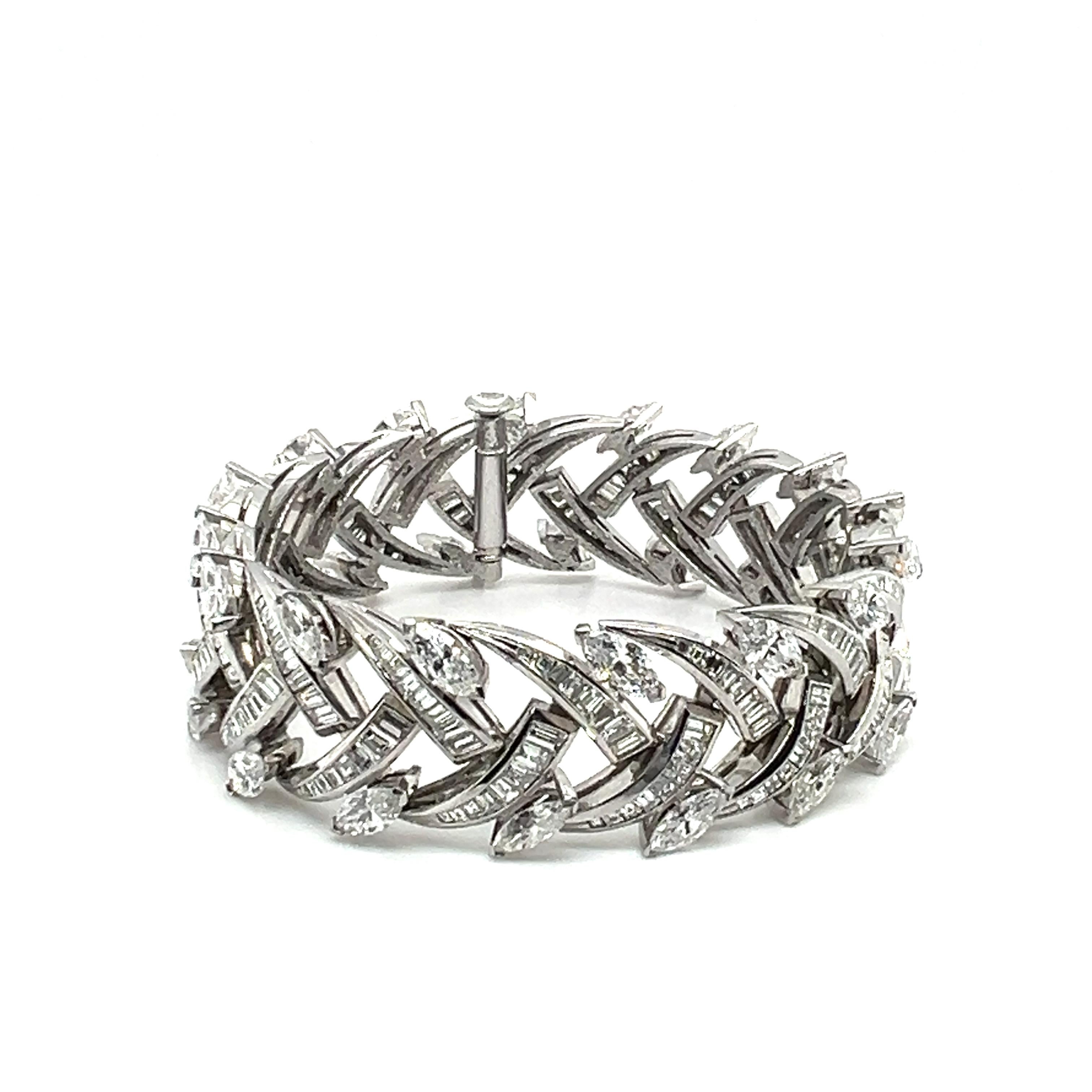 Diamantarmband aus Platin 950 mit Diamanten  von Gübelin 10
