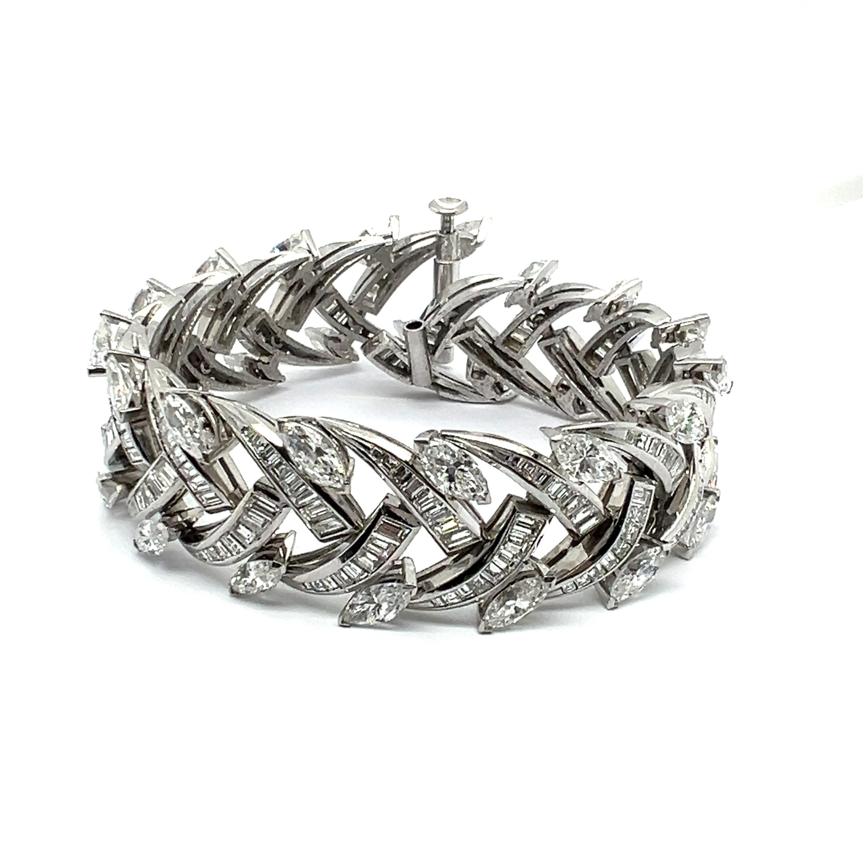 Artist Diamond Bracelet in Platinum 950  by Gübelin For Sale