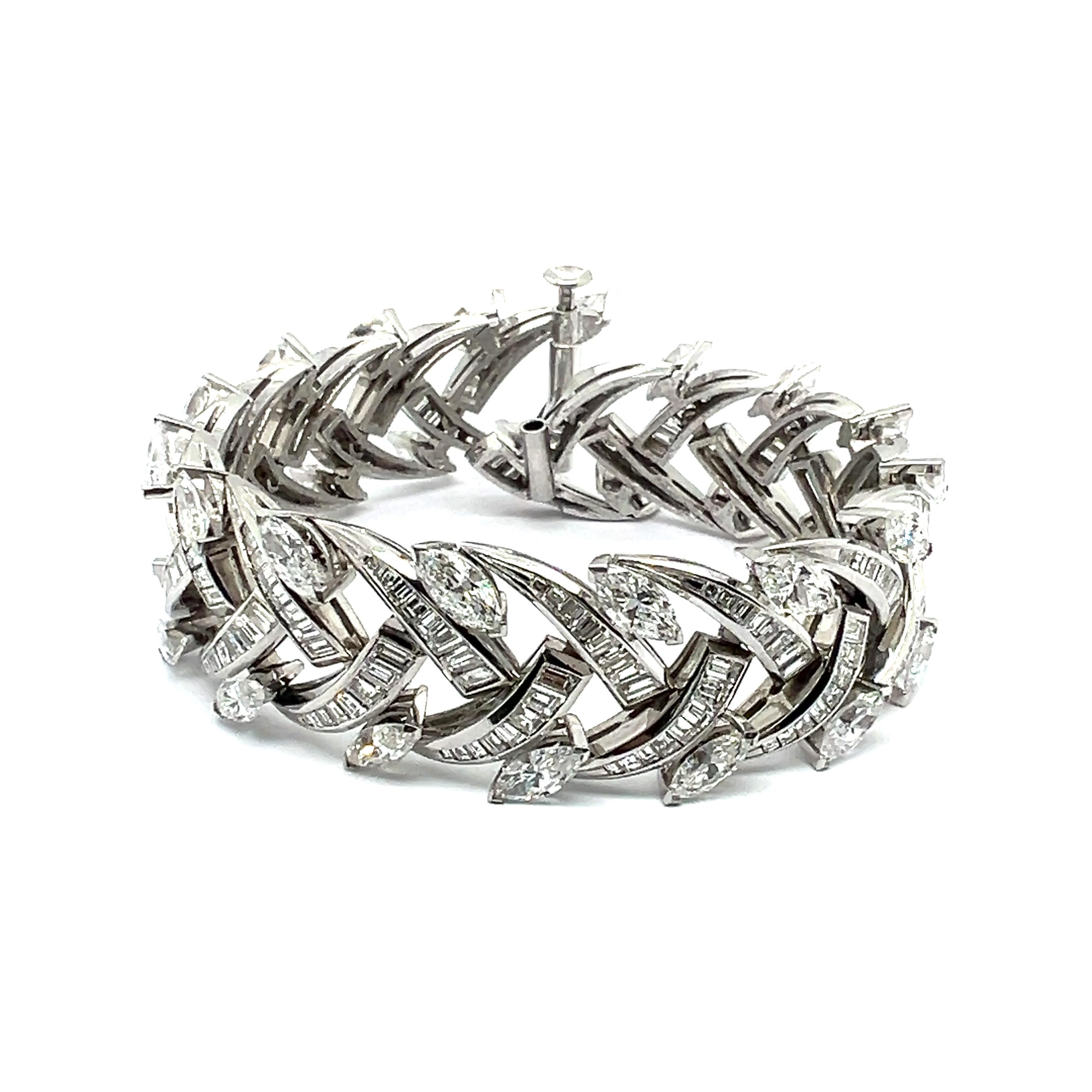 Women's or Men's Diamond Bracelet in Platinum 950  by Gübelin For Sale
