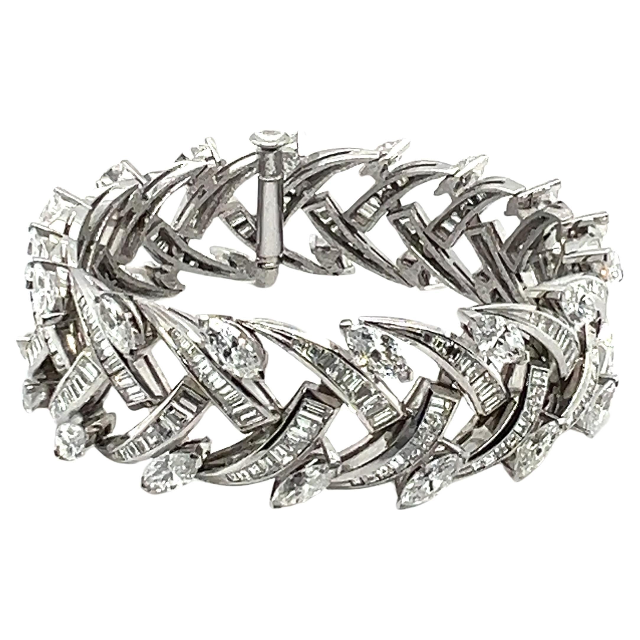 Diamond Bracelet in Platinum 950  by Gübelin For Sale