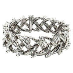 Retro Diamond Bracelet in Platinum 950  by Gübelin