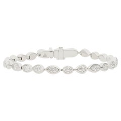 Diamantarmband aus Weißgold, 4,50 Karat