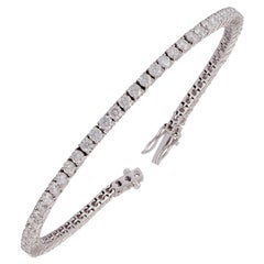 Diamond Bracelet Studded in 18 Karat White Gold