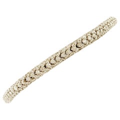 Bracelet en or blanc et diamants